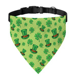 Clover And Hat St. Patrick's Day Print Over The Collar Dog Bandana