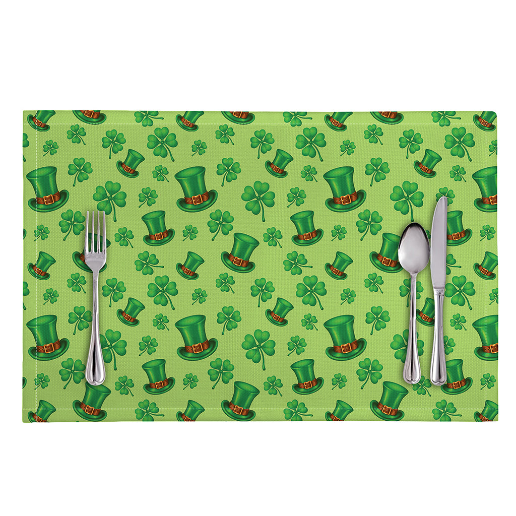 Clover And Hat St. Patrick's Day Print Placemat