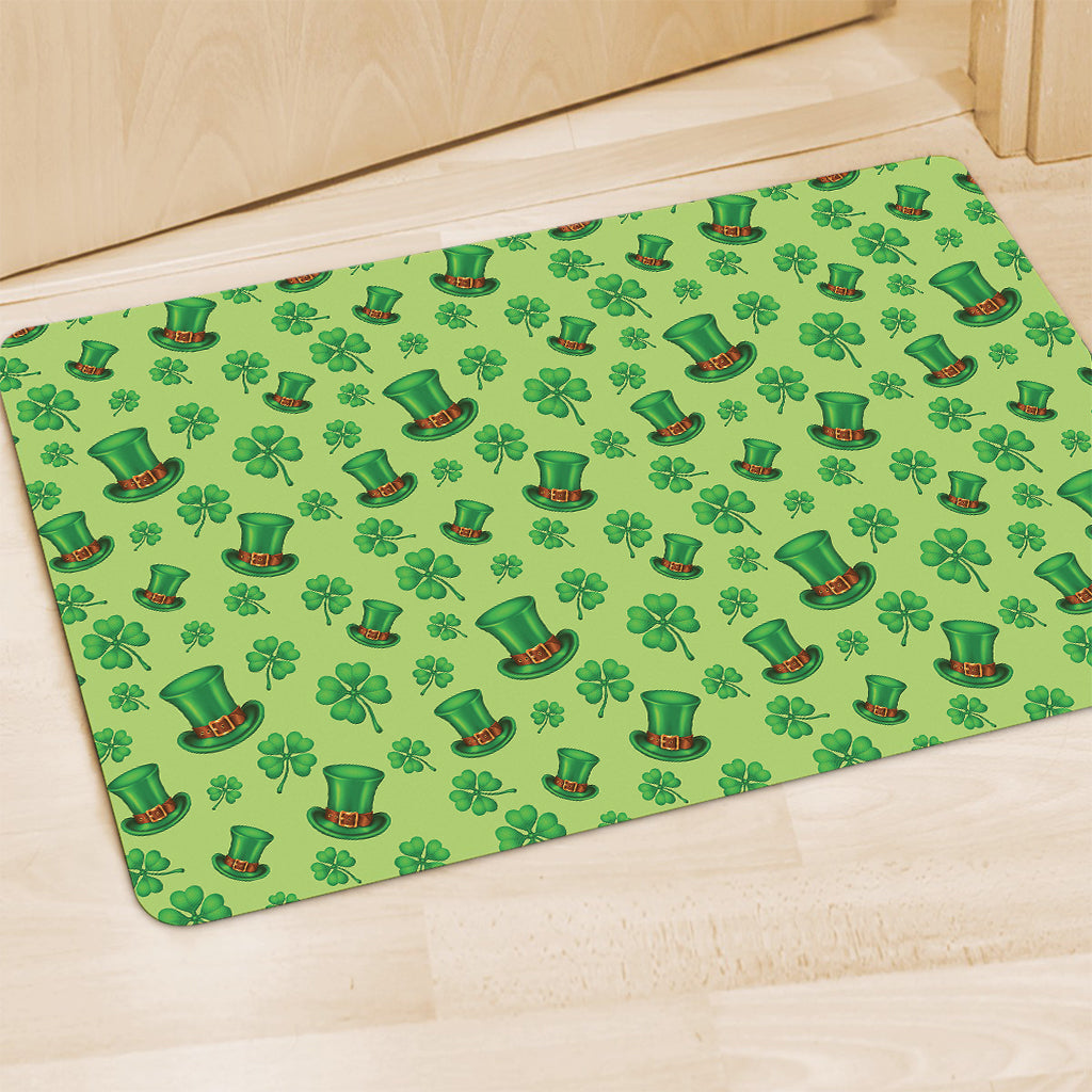 Clover And Hat St. Patrick's Day Print Polyester Doormat