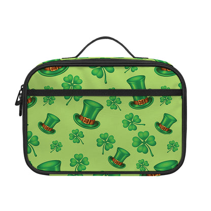 Clover And Hat St. Patrick's Day Print Portable Lunch Bag