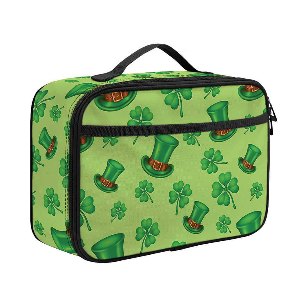 Clover And Hat St. Patrick's Day Print Portable Lunch Bag