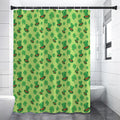 Clover And Hat St. Patrick's Day Print Premium Shower Curtain