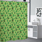 Clover And Hat St. Patrick's Day Print Premium Shower Curtain