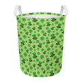 Clover And Hat St. Patrick's Day Print Round Laundry Basket