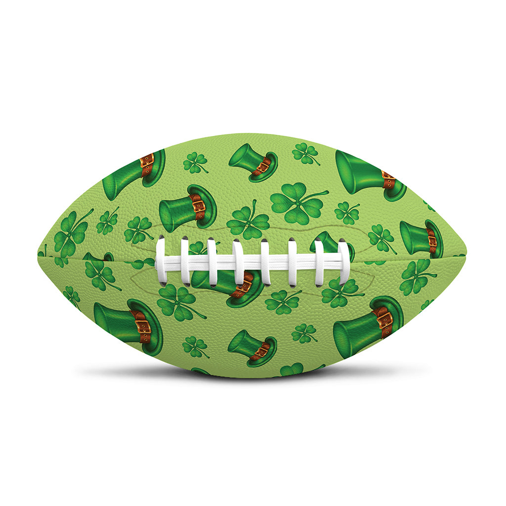 Clover And Hat St. Patrick's Day Print Rugby Ball