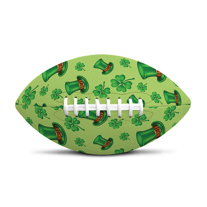 Clover And Hat St. Patrick's Day Print Rugby Ball