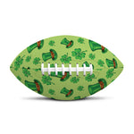 Clover And Hat St. Patrick's Day Print Rugby Ball