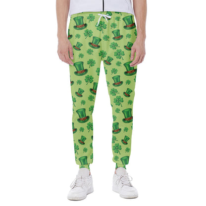 Clover And Hat St. Patrick's Day Print Scuba Joggers