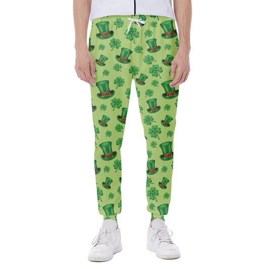 Clover And Hat St. Patrick's Day Print Scuba Joggers