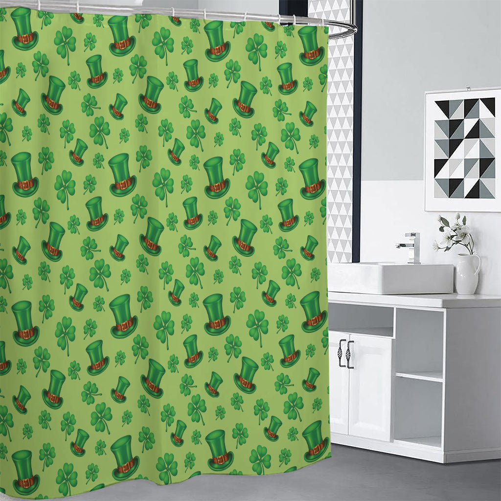 Clover And Hat St. Patrick's Day Print Shower Curtain