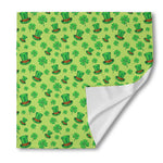 Clover And Hat St. Patrick's Day Print Silk Bandana