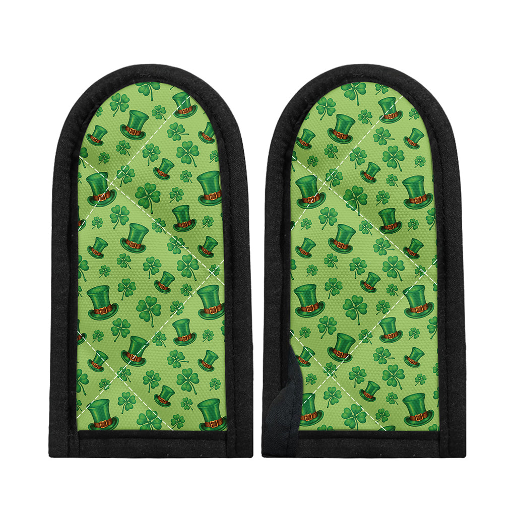Clover And Hat St. Patrick's Day Print Skillet Handle Cover