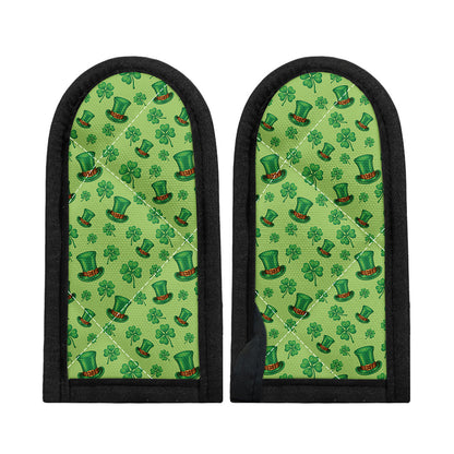Clover And Hat St. Patrick's Day Print Skillet Handle Cover