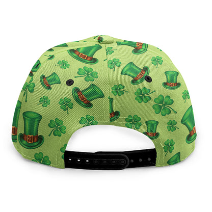 Clover And Hat St. Patrick's Day Print Snapback Cap