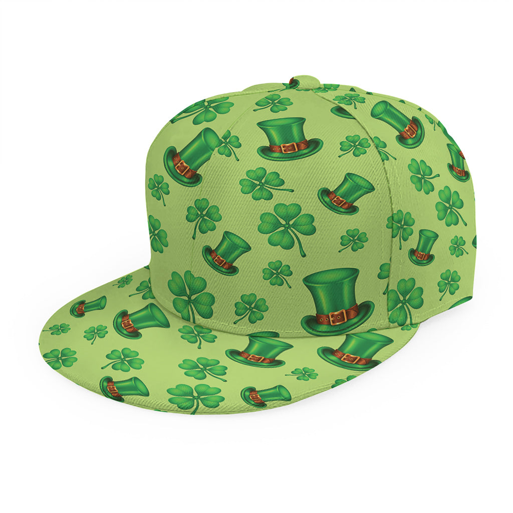 Clover And Hat St. Patrick's Day Print Snapback Cap