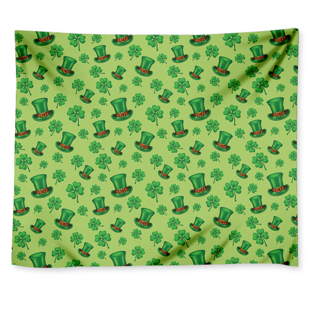 Clover And Hat St. Patrick's Day Print Tapestry