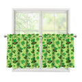 Clover And Hat St. Patrick's Day Print Tier Curtains