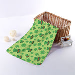 Clover And Hat St. Patrick's Day Print Towel