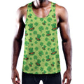 Clover And Hat St. Patrick's Day Print Men's Workout Tank Top