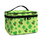 Clover And Hat St. Patrick's Day Print Travel Makeup Bag