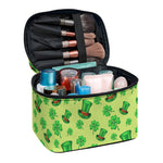 Clover And Hat St. Patrick's Day Print Travel Makeup Bag