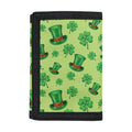 Clover And Hat St. Patrick's Day Print Trifold Wallet