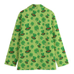 Clover And Hat St. Patrick's Day Print Women's Blazer