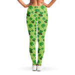 Clover And Hat St. Patrick's Day Print Women's Leggings