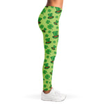 Clover And Hat St. Patrick's Day Print Women's Leggings