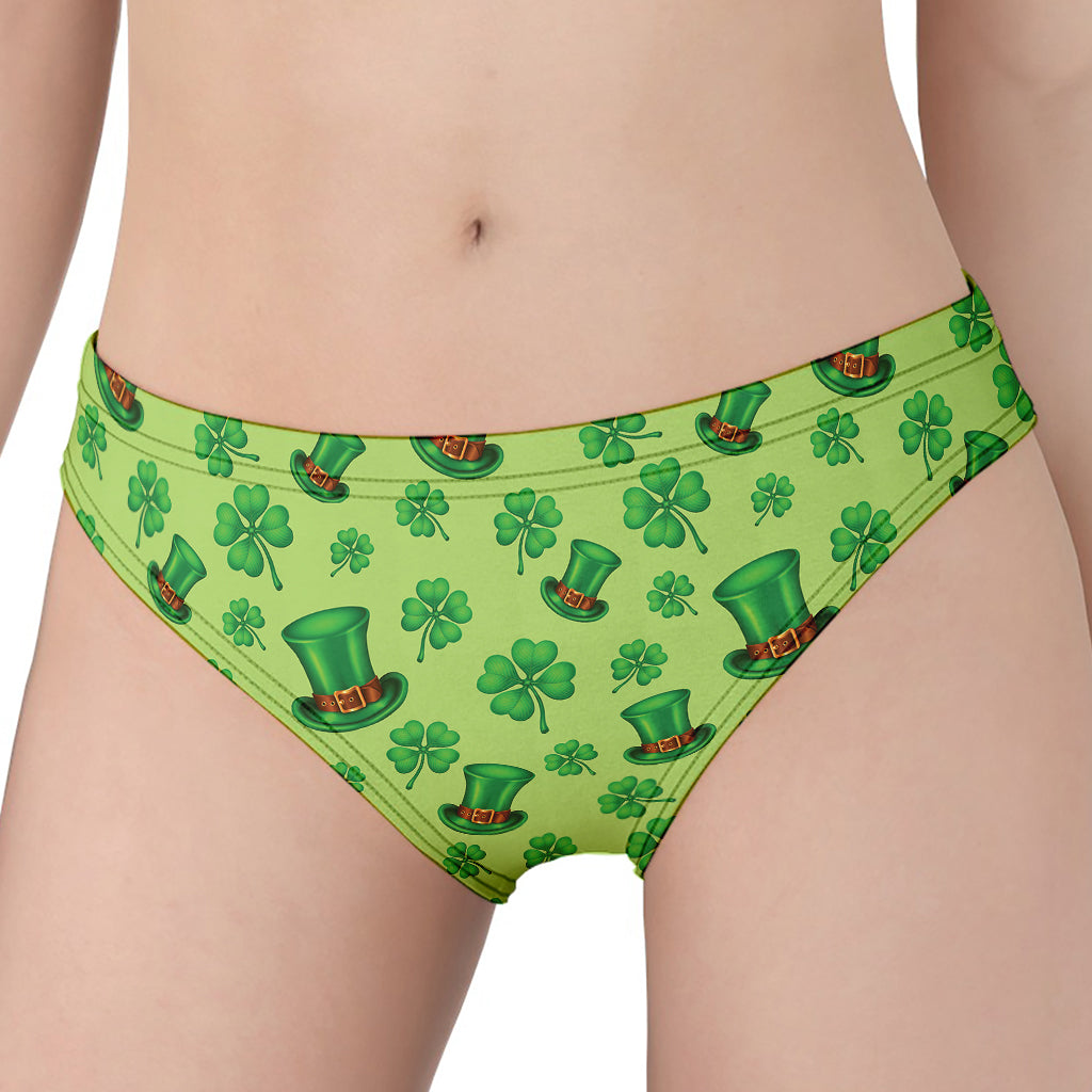 Clover And Hat St. Patrick's Day Print Women's Panties