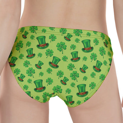 Clover And Hat St. Patrick's Day Print Women's Panties