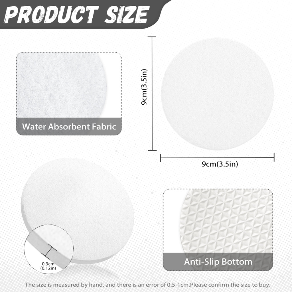 Black And White Dachshund Pattern Print Coaster Set