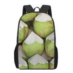 Coconut 3D Print 17 Inch Backpack