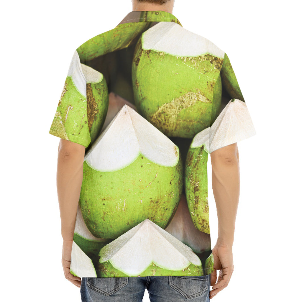 Coconut 3D Print Aloha Shirt