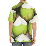 Coconut 3D Print Aloha Shirt