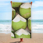 Coconut 3D Print Beach Towel
