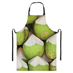 Coconut 3D Print Bib Apron With Pocket
