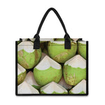 Coconut 3D Print Canvas Tote Bag
