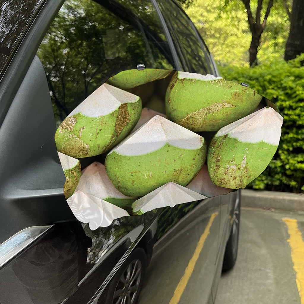 Coconut 3D Print Car Side Mirror Covers