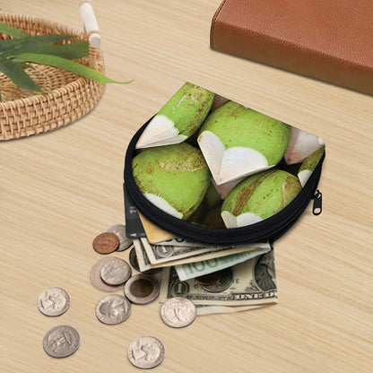 Coconut 3D Print Coin Purse