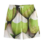 Coconut 3D Print Cotton Shorts