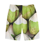 Coconut 3D Print Cotton Shorts