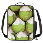 Coconut 3D Print Crossbody Lunch Bag
