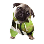 Coconut 3D Print Dog Zip Up Hoodie