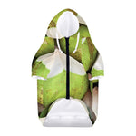 Coconut 3D Print Dog Zip Up Hoodie