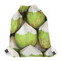 Coconut 3D Print Drawstring Bag