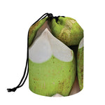 Coconut 3D Print Drawstring Makeup Bag