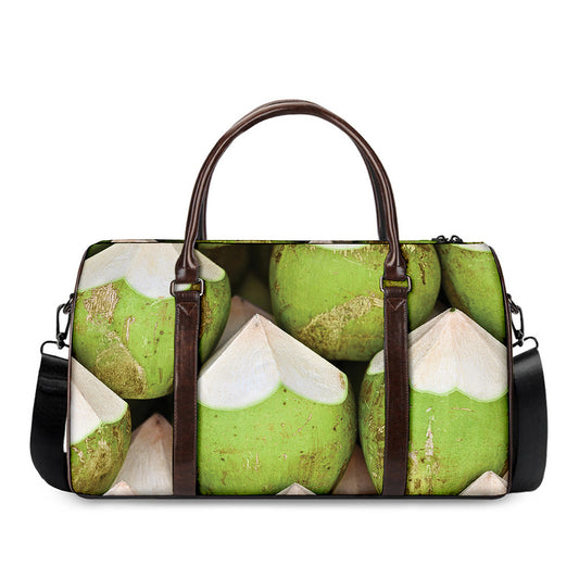 Coconut 3D Print Duffle Bag