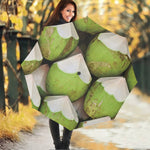 Coconut 3D Print Foldable Umbrella