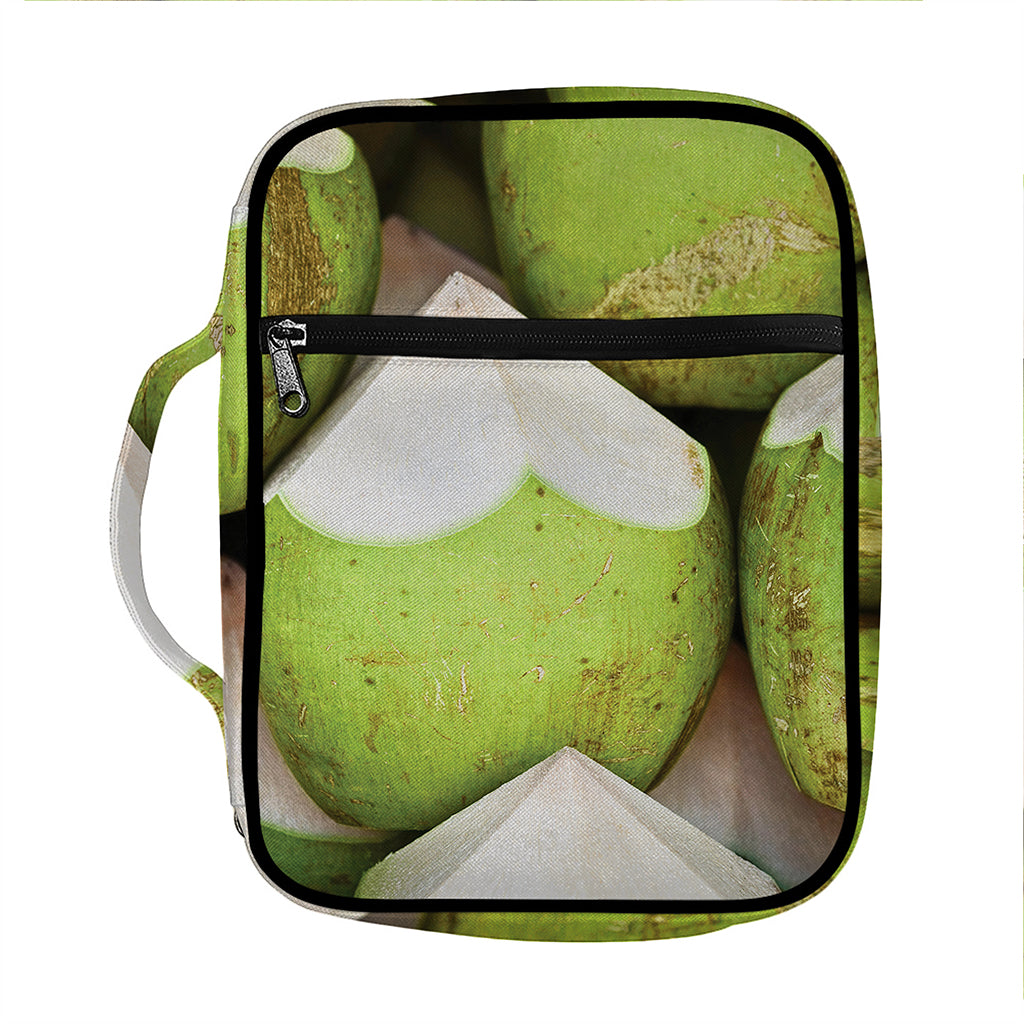 Coconut 3D Print Front Pocket Bible Bag